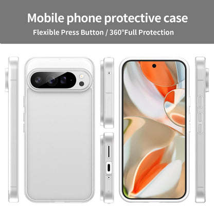 For Google Pixel 9 Pro XL Fanying Series PC Hybrid TPU Translucent Frosted Phone Case - Matte White - EDA009919203J