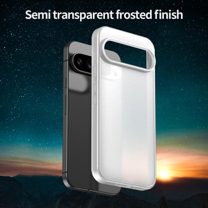 For Google Pixel 9 Pro XL Fanying Series PC Hybrid TPU Translucent Frosted Phone Case - Matte White - EDA009919203J