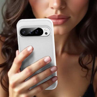For Google Pixel 9 Pro XL Fanying Series PC Hybrid TPU Translucent Frosted Phone Case - Matte White - EDA009919203J
