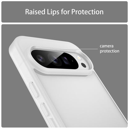 For Google Pixel 9 Pro XL Fanying Series PC Hybrid TPU Translucent Frosted Phone Case - Matte White - EDA009919203J