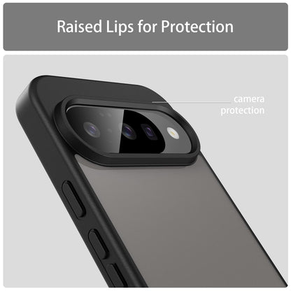 For Google Pixel 10 Fanying Series PC Hybrid TPU Translucent Frosted Phone Case - Translucent Black - EDA009919204A