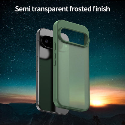 For Google Pixel 10 Fanying Series PC Hybrid TPU Translucent Frosted Phone Case - Olive Green - EDA009919204D