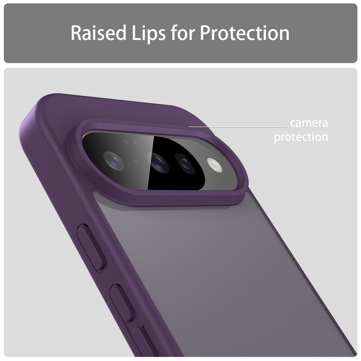 For Google Pixel 10 Pro Fanying Series PC Hybrid TPU Translucent Frosted Phone Case - Crystal Purple - EDA009919205B