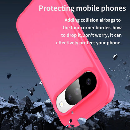 For Google Pixel 10 Pro Fanying Series PC Hybrid TPU Translucent Frosted Phone Case - Rose Red - EDA009919205E