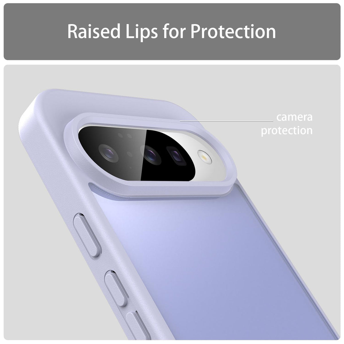 For Google Pixel 10 Pro Fanying Series PC Hybrid TPU Translucent Frosted Phone Case - Lavender - EDA009919205H
