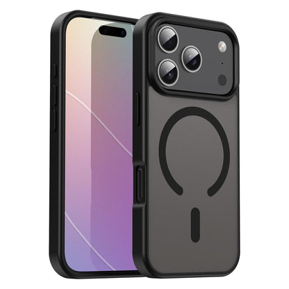 For iPhone 18 Pro Fanying Series PC Hybrid TPU Translucent Frosted MagSafe Phone Case - Translucent Black - EDA009920502A
