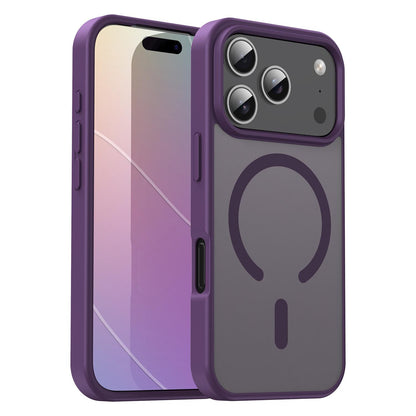 For iPhone 18 Pro Fanying Series PC Hybrid TPU Translucent Frosted MagSafe Phone Case - Crystal Purple - EDA009920502B