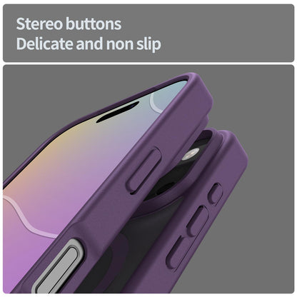 For iPhone 18 Pro Fanying Series PC Hybrid TPU Translucent Frosted MagSafe Phone Case - Crystal Purple - EDA009920502B