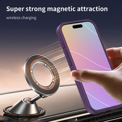 For iPhone 18 Pro Fanying Series PC Hybrid TPU Translucent Frosted MagSafe Phone Case - Crystal Purple - EDA009920502B