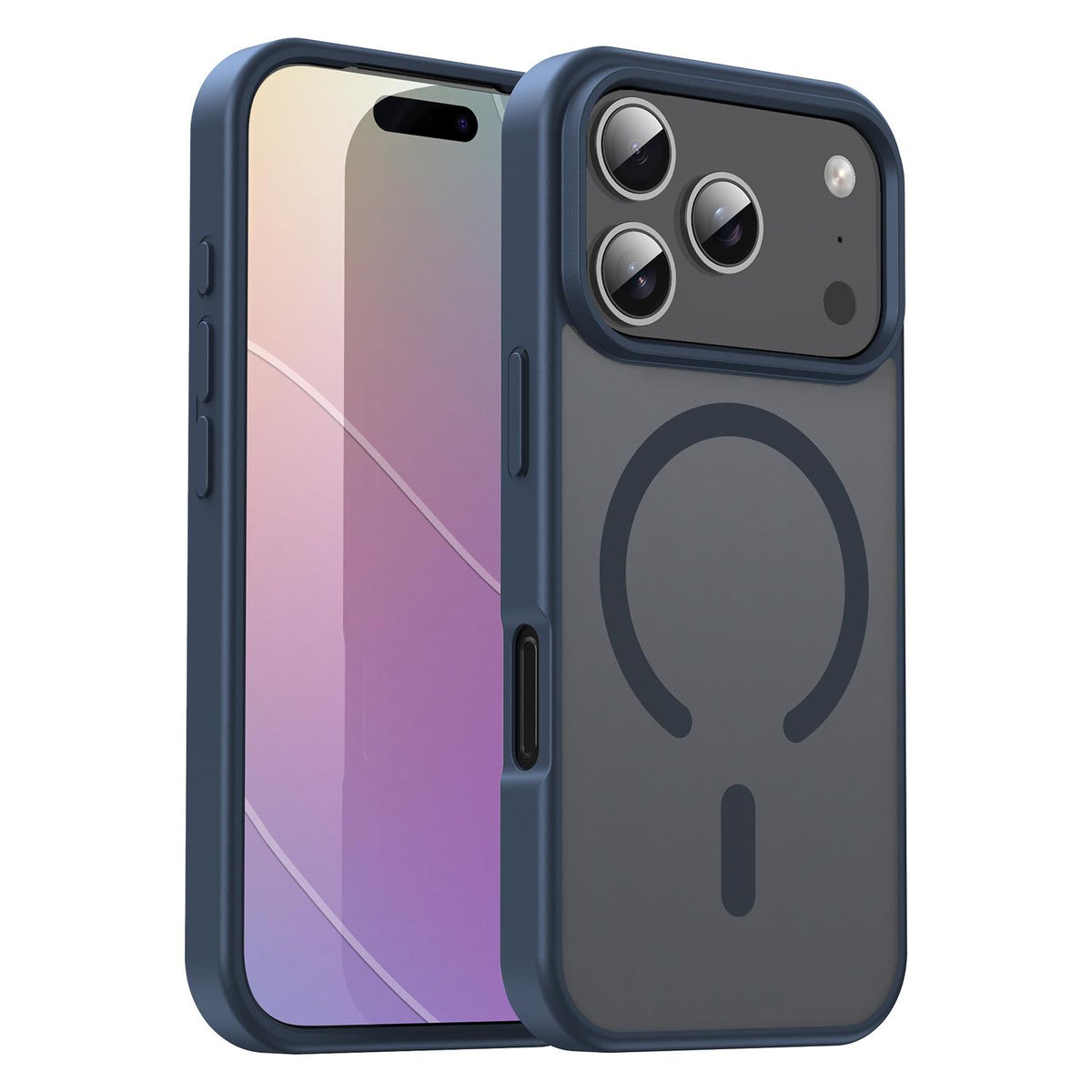 For iPhone 18 Pro Fanying Series PC Hybrid TPU Translucent Frosted MagSafe Phone Case - Cyan Blue - EDA009920502C