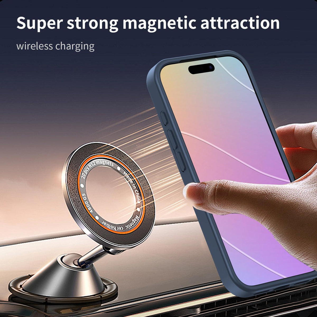 For iPhone 18 Pro Fanying Series PC Hybrid TPU Translucent Frosted MagSafe Phone Case - Cyan Blue - EDA009920502C