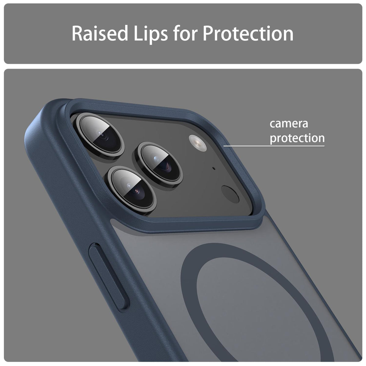 For iPhone 18 Pro Fanying Series PC Hybrid TPU Translucent Frosted MagSafe Phone Case - Cyan Blue - EDA009920502C