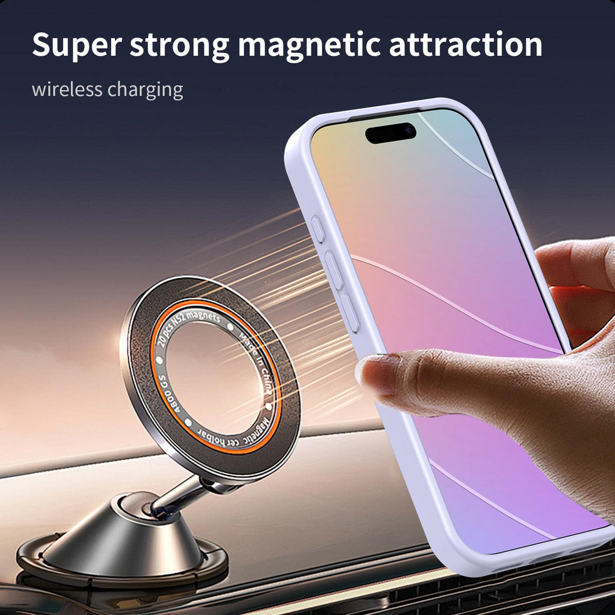 For iPhone 18 Pro Fanying Series PC Hybrid TPU Translucent Frosted MagSafe Phone Case - Lavender - EDA009920502H