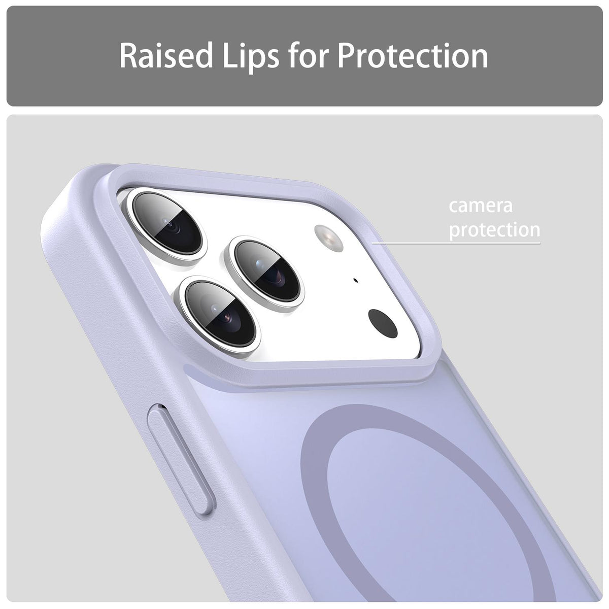 For iPhone 18 Pro Fanying Series PC Hybrid TPU Translucent Frosted MagSafe Phone Case - Lavender - EDA009920502H