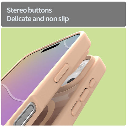 For iPhone 18 Pro Fanying Series PC Hybrid TPU Translucent Frosted MagSafe Phone Case - Rouge Powder - EDA009920502I