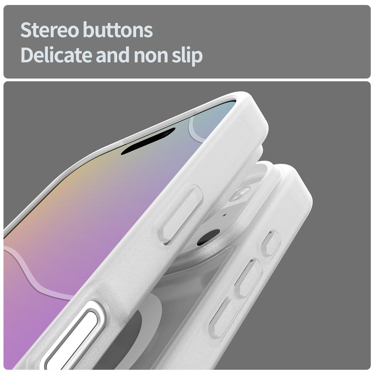 For iPhone 18 Pro Fanying Series PC Hybrid TPU Translucent Frosted MagSafe Phone Case - Matte White - EDA009920502J