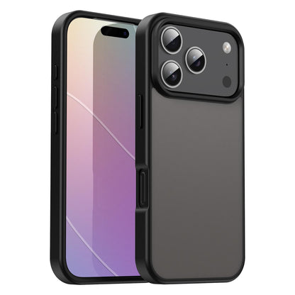 For iPhone 18 Pro Fanying Series PC Hybrid TPU Translucent Frosted Phone Case - Translucent Black - EDA009920902A