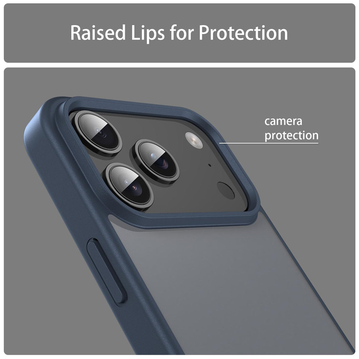 For iPhone 18 Pro Fanying Series PC Hybrid TPU Translucent Frosted Phone Case - Cyan Blue - EDA009920902C