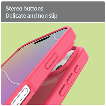 For iPhone 18 Pro Fanying Series PC Hybrid TPU Translucent Frosted Phone Case - Rose Red - EDA009920902E