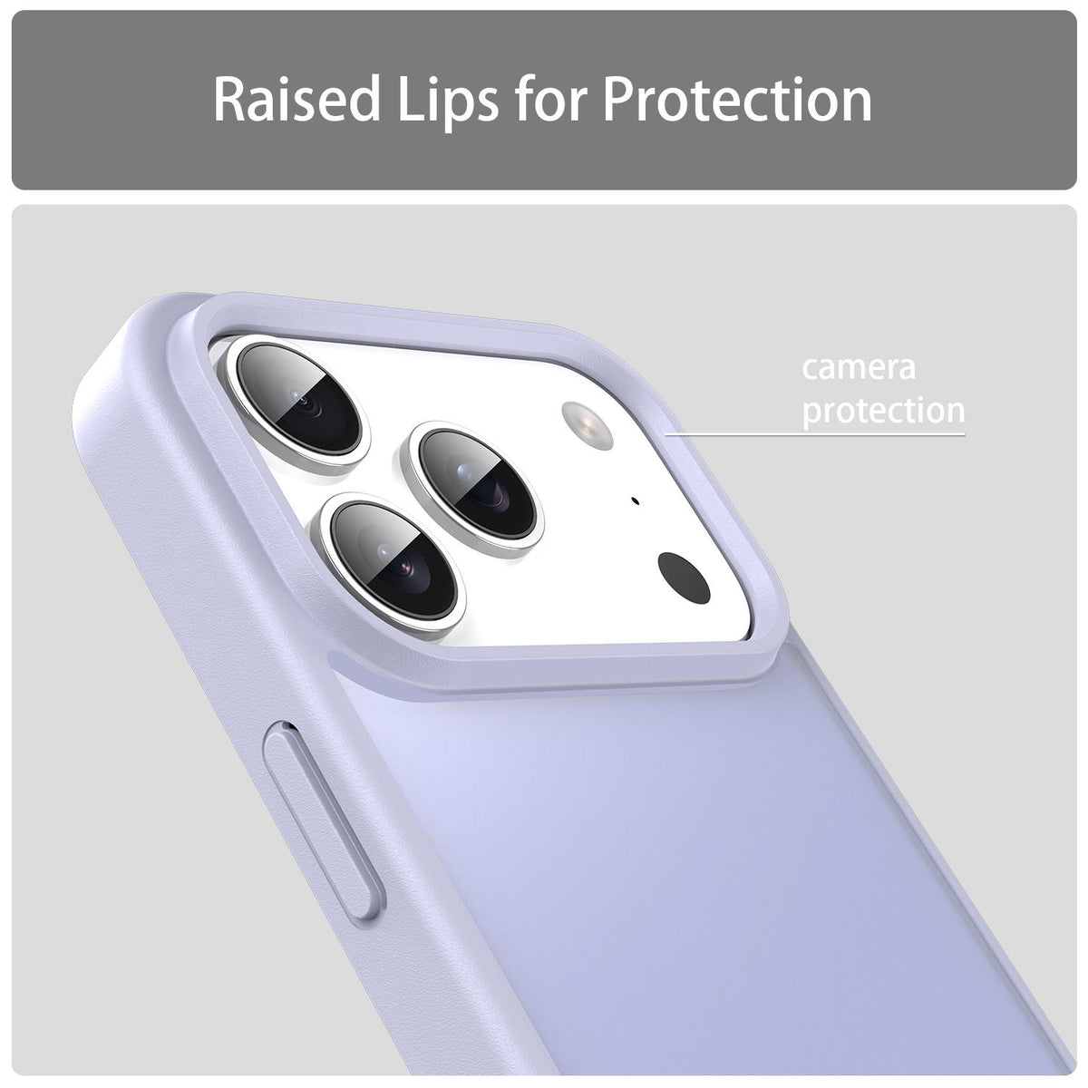 For iPhone 18 Pro Fanying Series PC Hybrid TPU Translucent Frosted Phone Case - Lavender - EDA009920902H