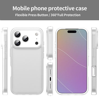 For iPhone 18 Pro Fanying Series PC Hybrid TPU Translucent Frosted Phone Case - Matte White - EDA009920902J