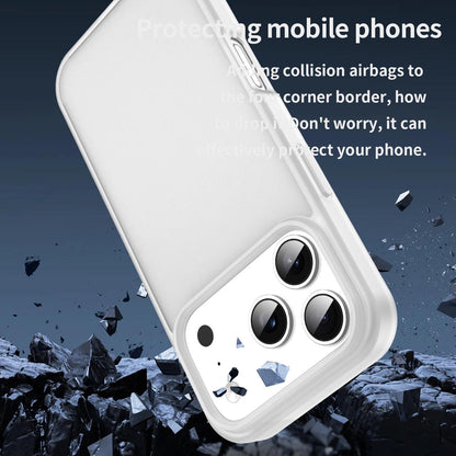 For iPhone 18 Pro Fanying Series PC Hybrid TPU Translucent Frosted Phone Case - Matte White - EDA009920902J