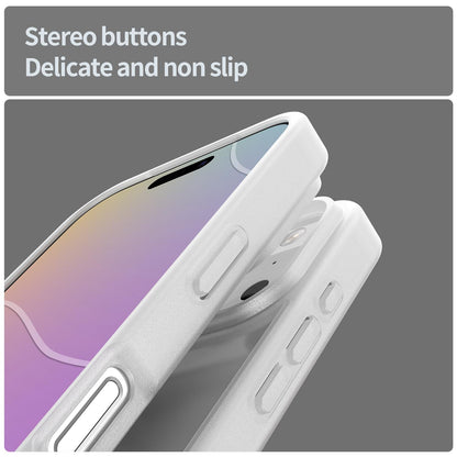 For iPhone 18 Pro Fanying Series PC Hybrid TPU Translucent Frosted Phone Case - Matte White - EDA009920902J