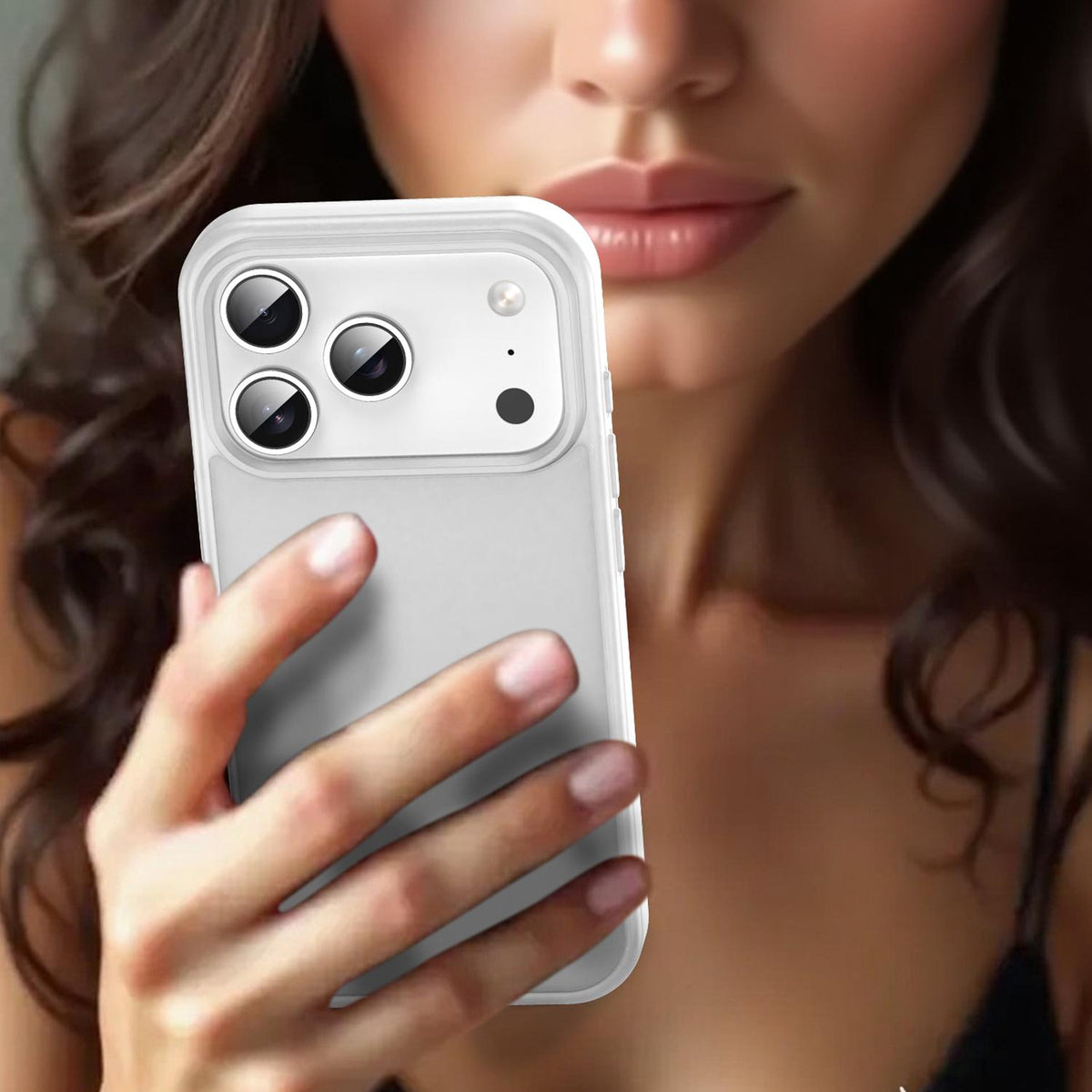 For iPhone 18 Pro Fanying Series PC Hybrid TPU Translucent Frosted Phone Case - Matte White - EDA009920902J