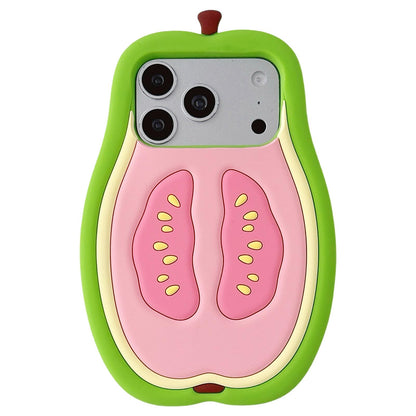 For iPhone 17 Pro Guava Design Non-Slip Silicone Phone Case - Default - EDA009923102
