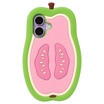 For iPhone 16 Plus Guava Design Non-Slip Silicone Phone Case - Default - EDA009923106
