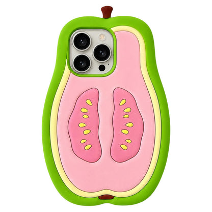 For iPhone 15 Pro Max Guava Design Non-Slip Silicone Phone Case - Default - EDA009923108
