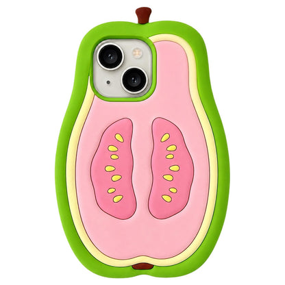 For iPhone 15 Plus Guava Design Non-Slip Silicone Phone Case - Default - EDA009923109