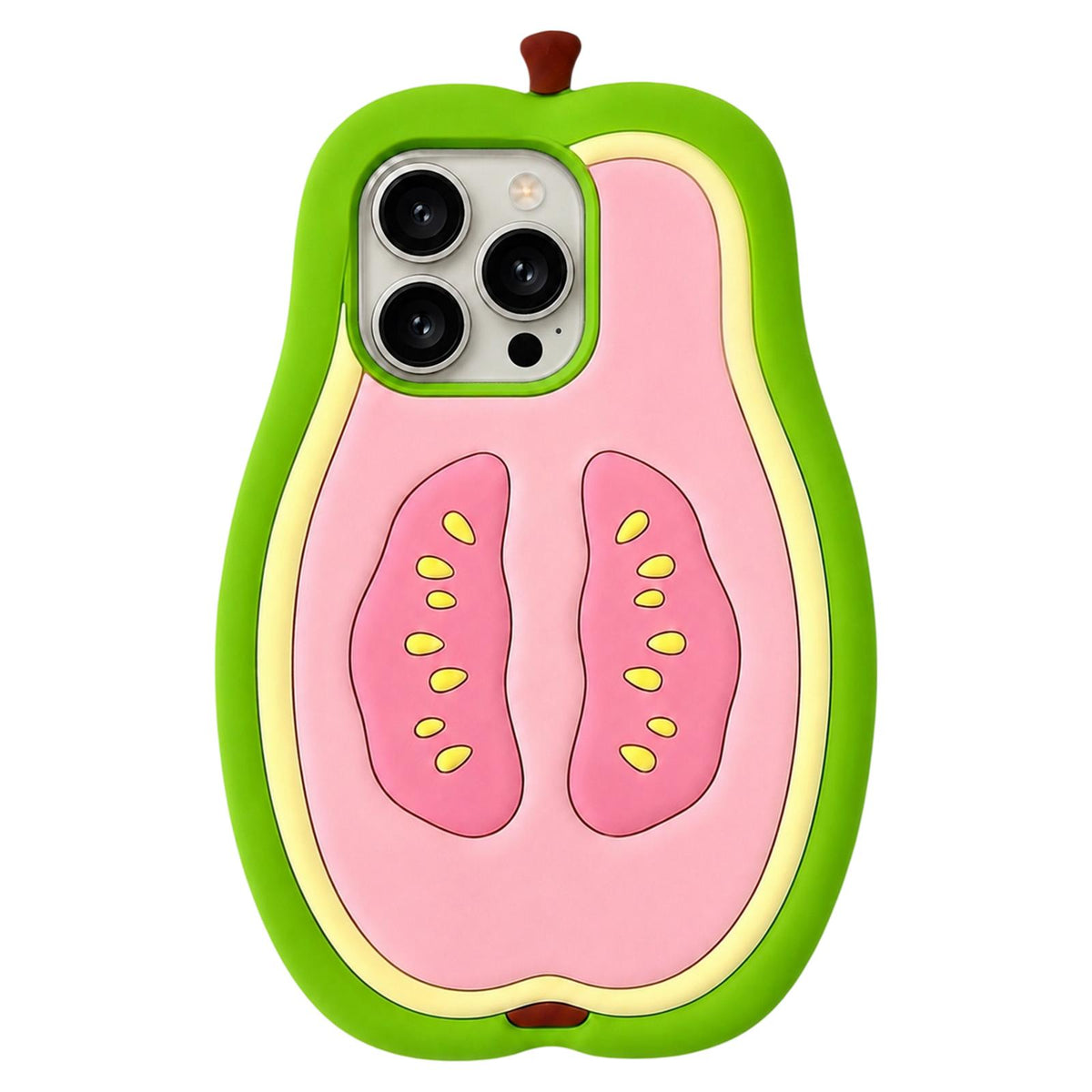 For iPhone 13 Pro Max Guava Design Non-Slip Silicone Phone Case - Default - EDA009923112