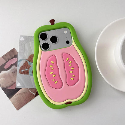 For iPhone 17 Pro Max Guava Design Non-Slip Silicone Phone Case - Default - EDA009923101