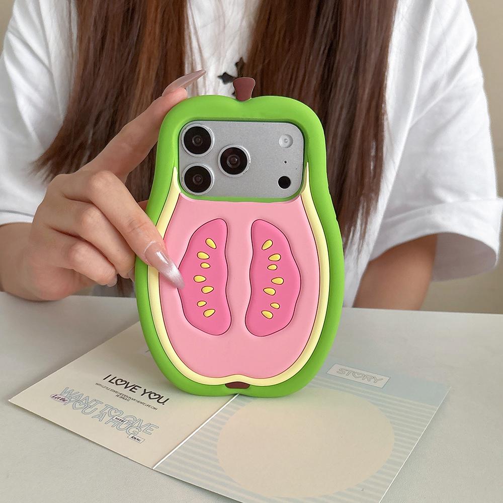 For iPhone 14 Plus Guava Design Non-Slip Silicone Phone Case - Default - EDA009923110
