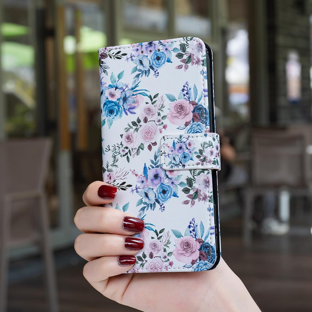 For OPPO Reno16 F 5G/Reno16 FS 5G BF42 Color Painting Leather Phone Case - Floral - EDA009926801F