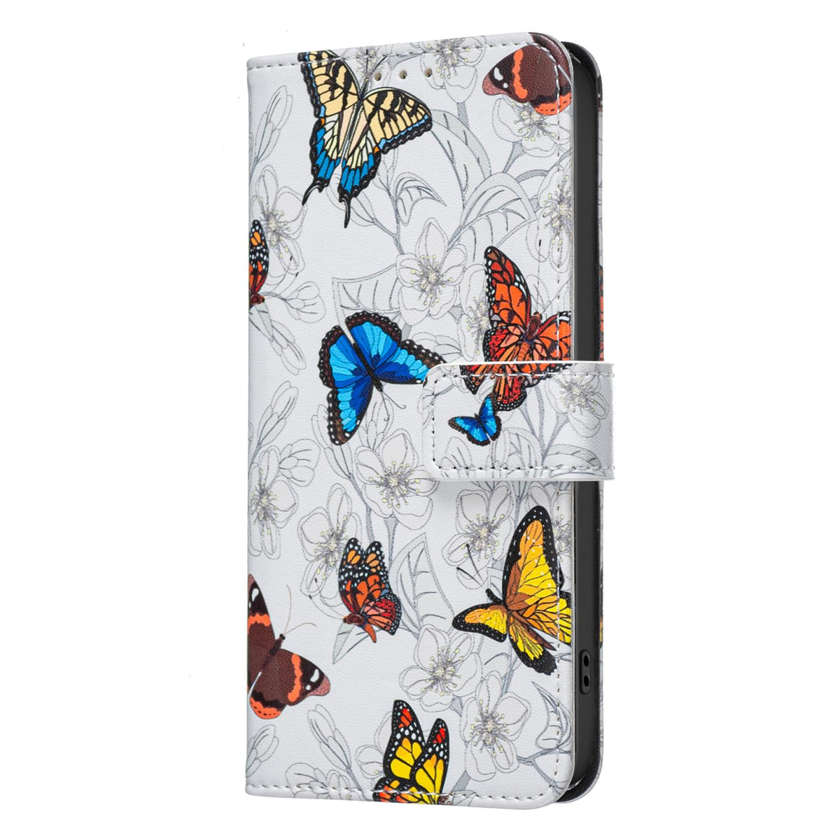 For OPPO Reno16 F 5G/Reno16 FS 5G BF42 Color Painting Leather Phone Case - Butterfly - EDA009926801G