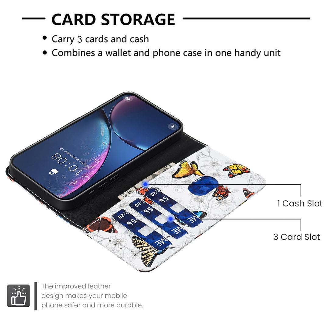For OPPO Reno16/Reno16 Pro 5G Global BF42 Color Painting Leather Phone Case - Butterfly - EDA009926802G