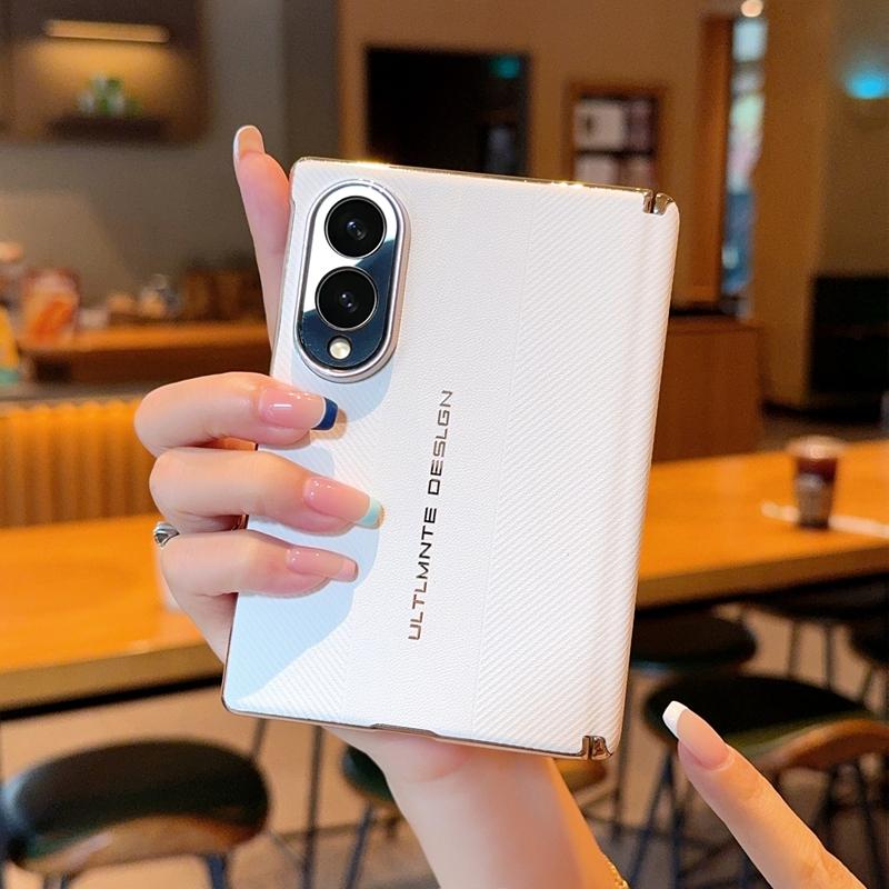 For Galaxy Z Fold8 5G Electroplate Dual-Hinge Ultimate Design Phone Case - White - EDA009927401A