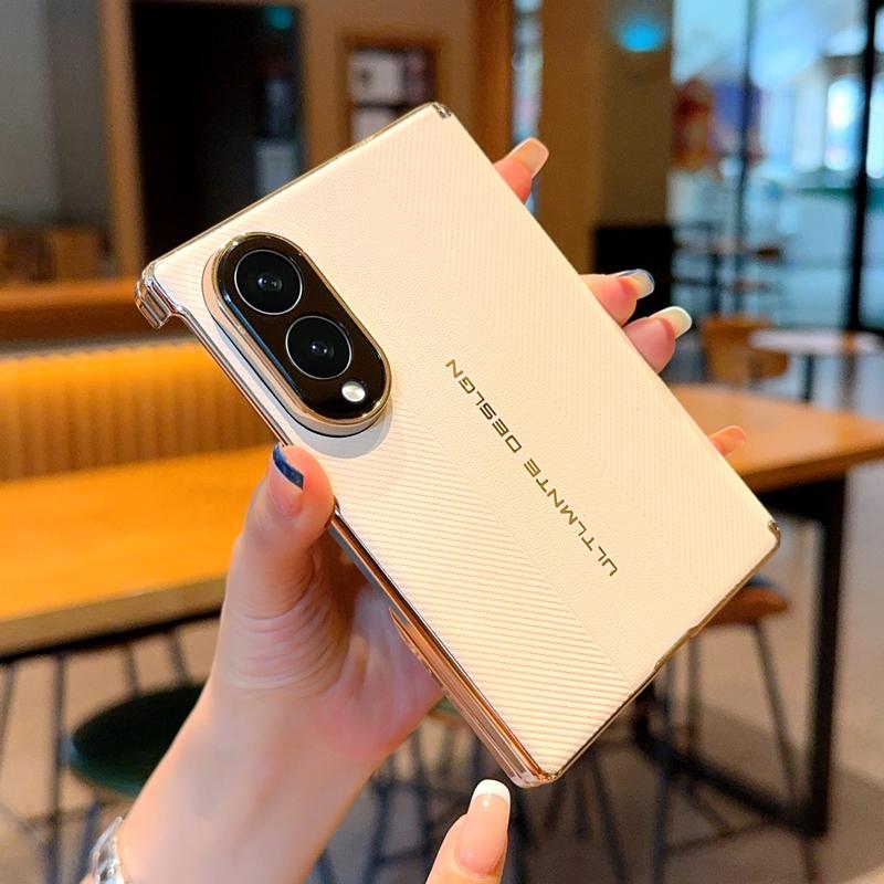 For Galaxy Z Fold8 5G Electroplate Dual-Hinge Ultimate Design Phone Case - White - EDA009927401A