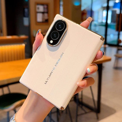 For Galaxy Z Fold8 5G Electroplate Dual-Hinge Ultimate Design Phone Case - White - EDA009927401A