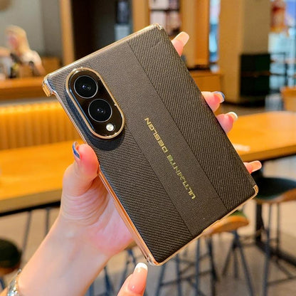For Galaxy Z Fold8 5G Electroplate Dual-Hinge Ultimate Design Phone Case - Black - EDA009927401B