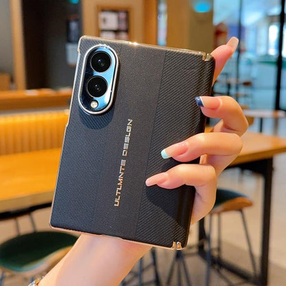 For Galaxy Z Fold8 5G Electroplate Dual-Hinge Ultimate Design Phone Case - Black - EDA009927401B