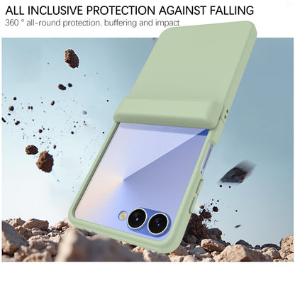 For Galaxy Z Flip8 5G Skin Feel PC Hinge Phone Case - Light Green - EDA009928901D