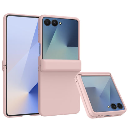 For Galaxy Z Flip8 5G Skin Feel PC Hinge Phone Case - Pink - EDA009928901F