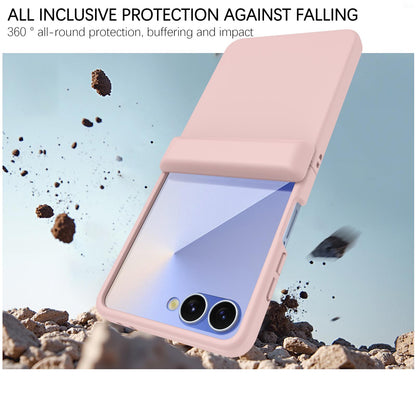 For Galaxy Z Flip8 5G Skin Feel PC Hinge Phone Case - Pink - EDA009928901F