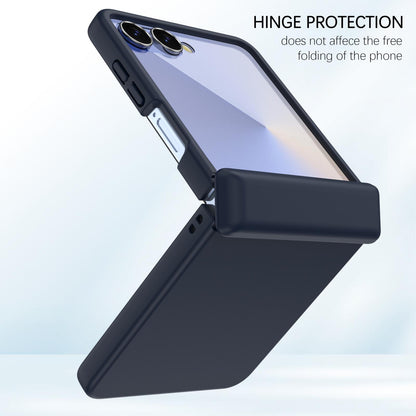 For Galaxy Z Flip7 5G Skin Feel PC Hinge Phone Case - Dark Blue - EDA009928902B