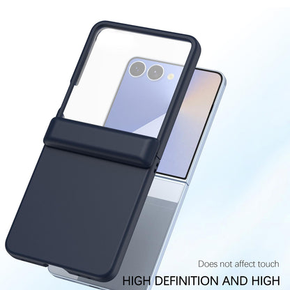 For Galaxy Z Flip7 5G Skin Feel PC Hinge Phone Case - Dark Blue - EDA009928902B