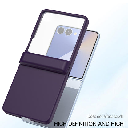 For Galaxy Z Flip7 5G Skin Feel PC Hinge Phone Case - Dark Purple - EDA009928902C