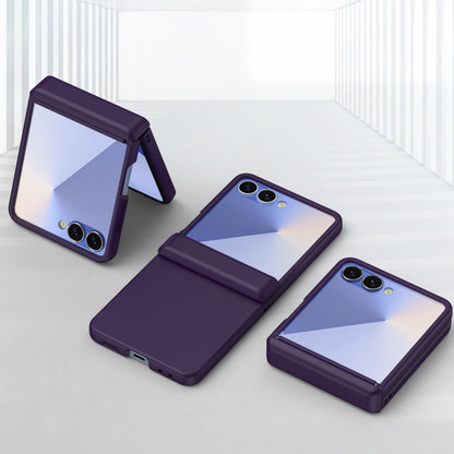 For Galaxy Z Flip7 5G Skin Feel PC Hinge Phone Case - Dark Purple - EDA009928902C